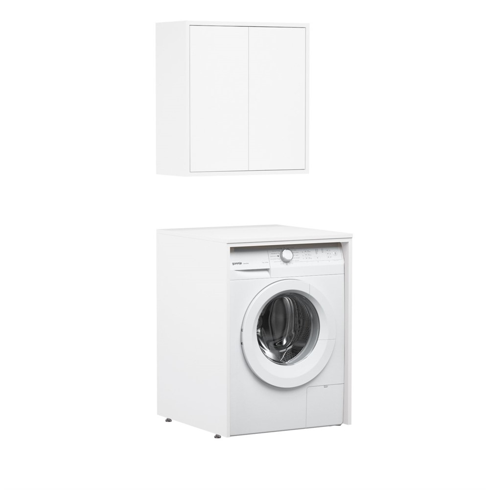 ORKA Sedir Çamaşır Makinası Dolabı Beyaz 65 cm ORKA5000691