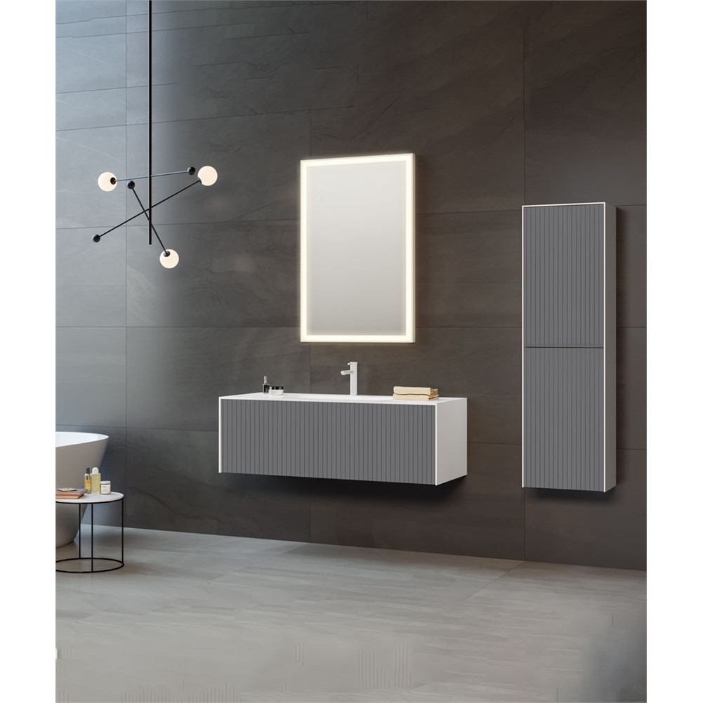 ORKA Cube Banyo Dolabı Takımı Mat Antrasit 100 cm ORKA5000167