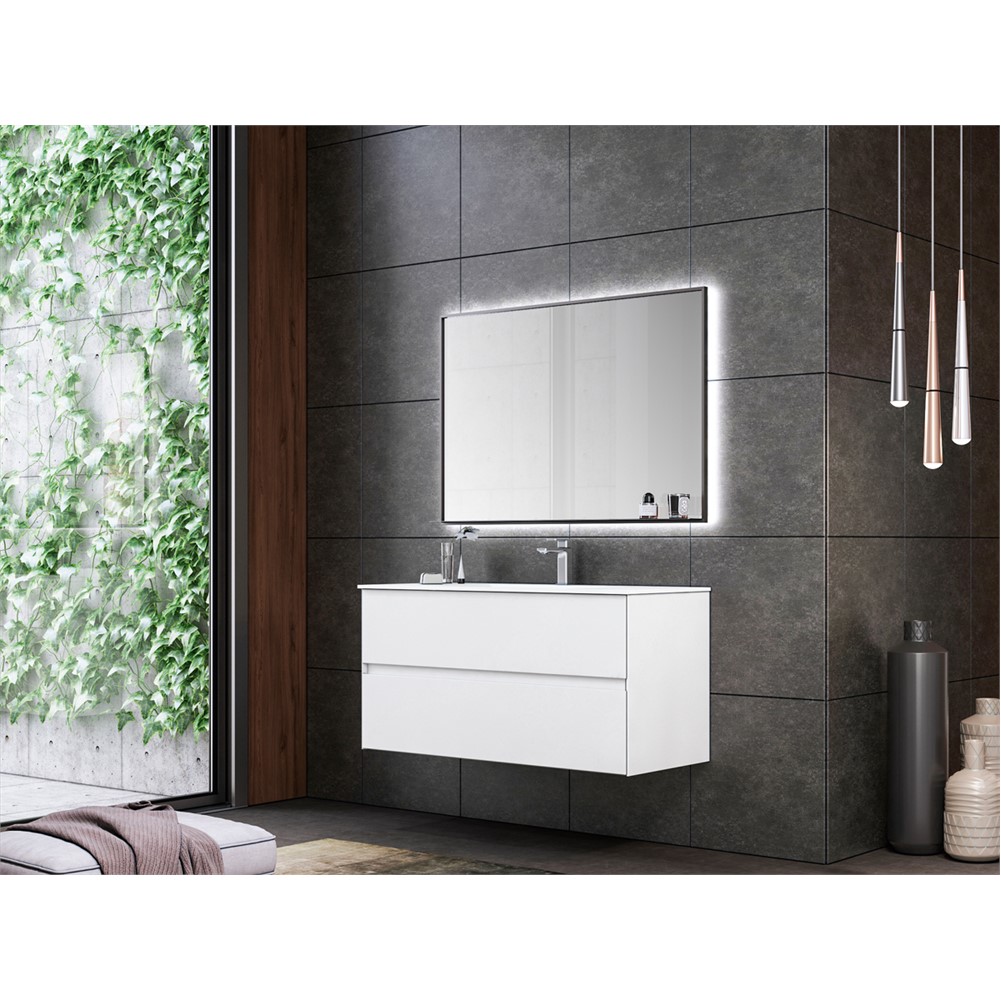 ORKA Nest Banyo Dolabı Takımı Mat Beyaz Lake 120 cm ORKA5000551