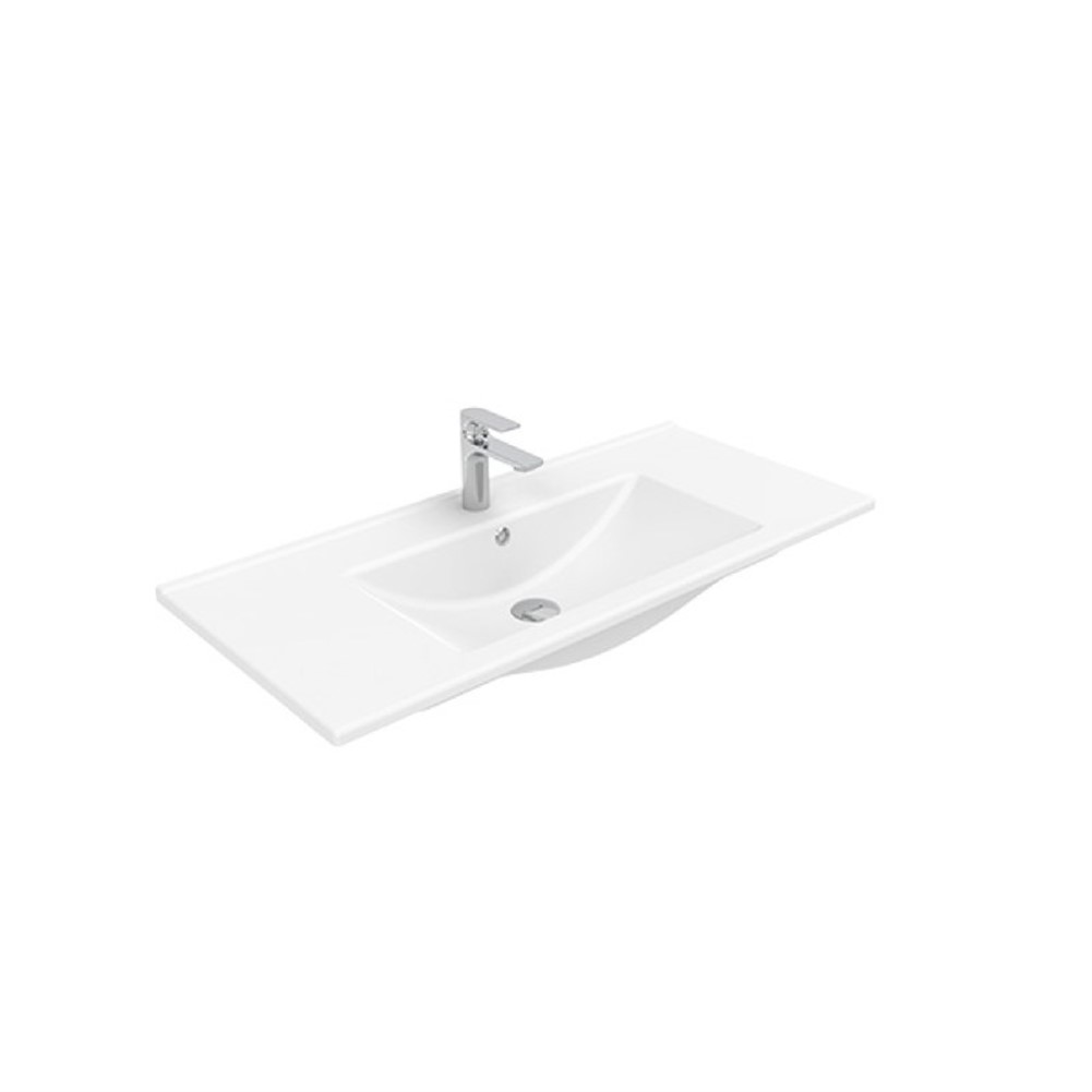 Kobos Su Etajerli Lavabo Beyaz 101x46 cm