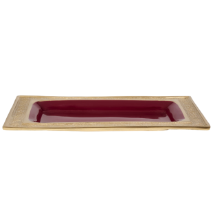 Vitale Bordo Dikdörtgen Servis 30*20*2 Cm AK.IV0210